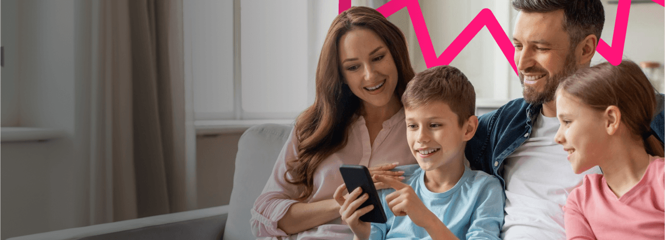 Controle financeiro inteligente para sua família, na palma da mão.